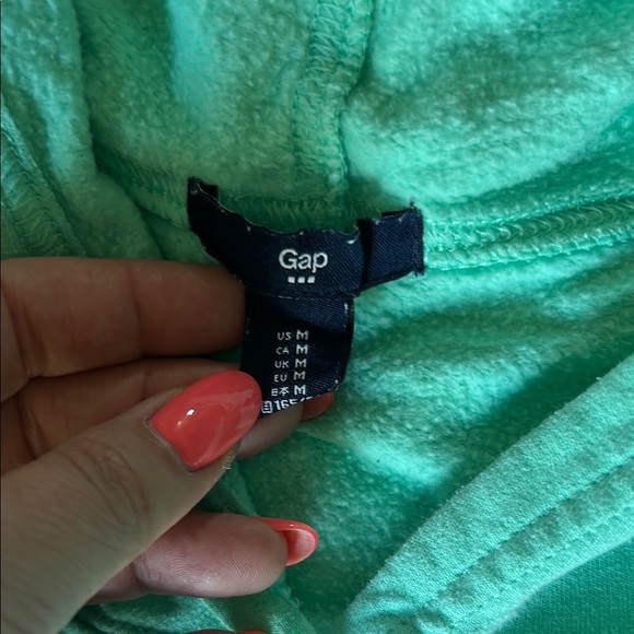 GAP Mint Green Hoodie Size M - Picture 2 of 6